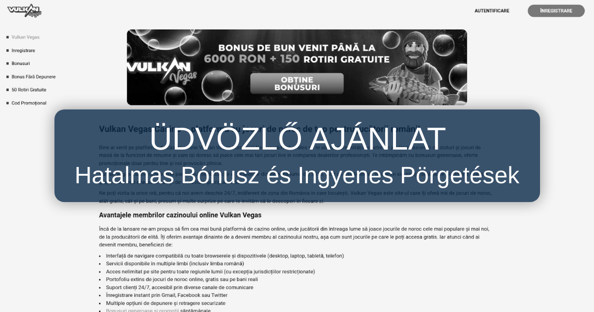 Vulkan Vegas Casino Magyarország